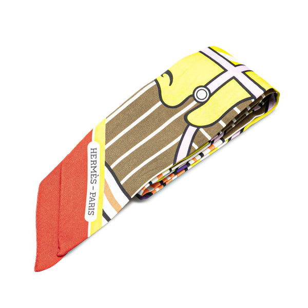 エルメス ツイリー QUADRIGE BAYADERE カドリージュ バヤデール スカーフ マルチカラー シルク レディース HERMES 【中古】