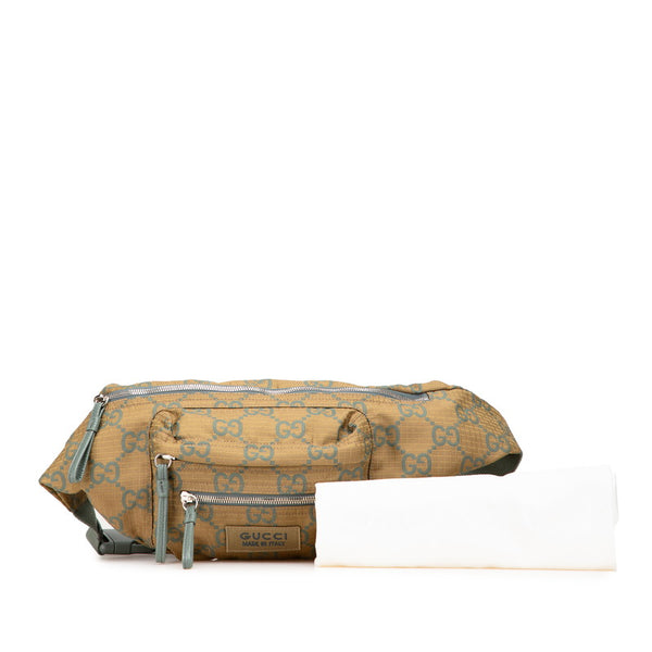 グッチ GGリップストップ ウエストバッグ ボディバッグ 792287 カーキグリーン ナイロン レディース GUCCI 【中古】