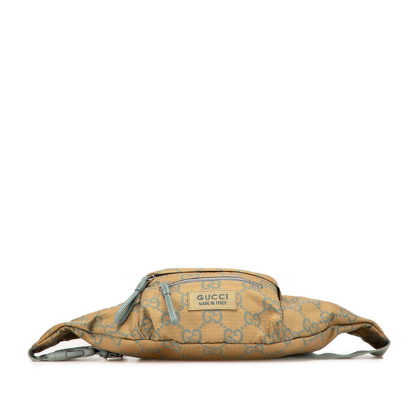 グッチ GGリップストップ ウエストバッグ ボディバッグ 792287 カーキグリーン ナイロン レディース GUCCI 【中古】