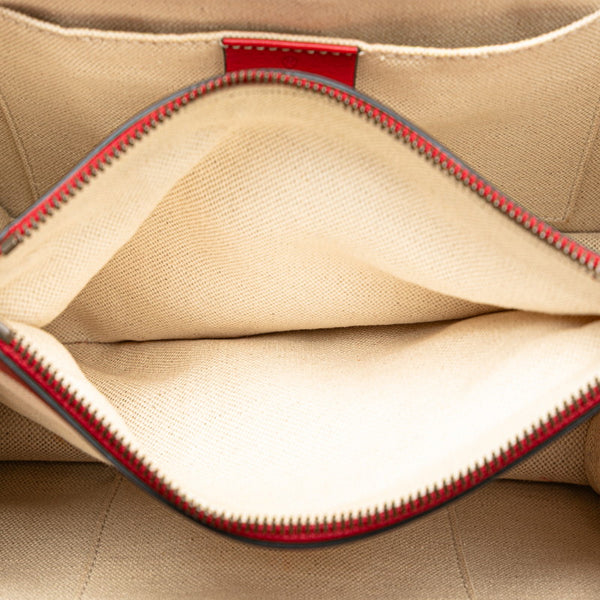 グッチ バンブー デュオニュソス ハンドバッグ ショルダーバッグ 2WAY 448075 レッド レザー レディース GUCCI 【中古】