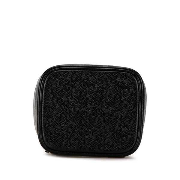 シャネル ココマーク ハンドバッグ バニティバッグ ブラック キャビアスキン レディース CHANEL 【中古】