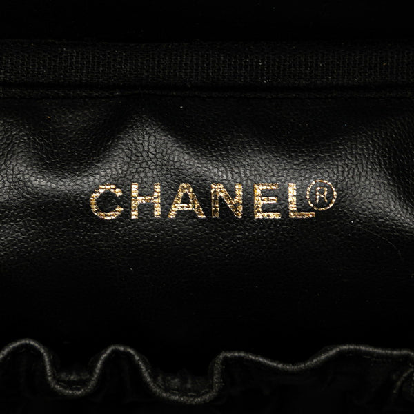 シャネル ココマーク ハンドバッグ バニティバッグ ブラック キャビアスキン レディース CHANEL 【中古】
