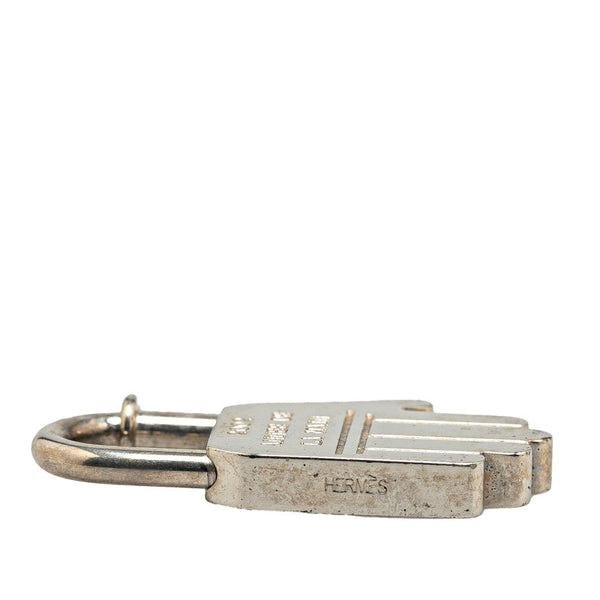 エルメス ハンド 2002年限定 カデナ パドロック 南京錠 シルバー メタル レディース HERMES 【中古】