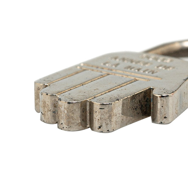 エルメス ハンド 2002年限定 カデナ パドロック 南京錠 シルバー メタル レディース HERMES 【中古】