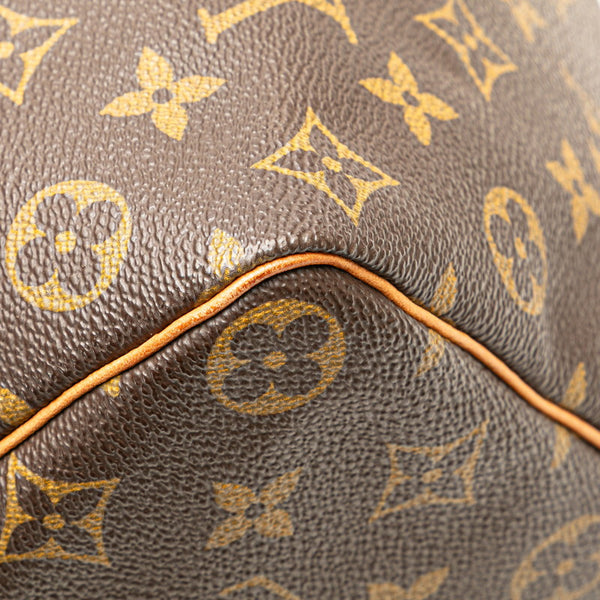 ルイ ヴィトン モノグラム スピーディ35 ハンドバッグ ボストンバッグ M41107 ブラウン PVC レザー レディース LOUIS VUITTON 【中古】