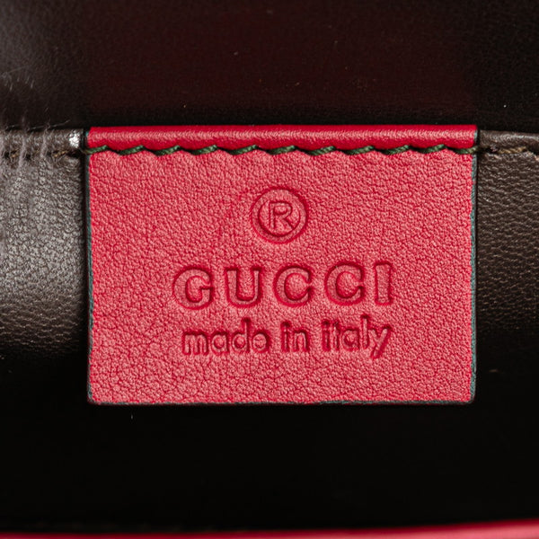 グッチ インターロッキングG チェーン ショルダーバッグ ハンドバッグ 387609 ピンク シルバー レザー レディース GUCCI 【中古】