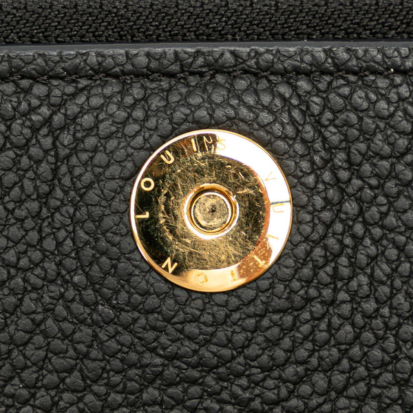 ルイ ヴィトン モノグラム アンプラント ポルトフォイユ アデル 長財布 M62528 ノワール レザー レディース LOUIS VUITTON 【中古】