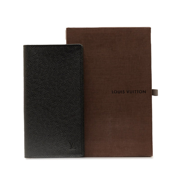 ルイ ヴィトン タイガ ポルトカルト クレディ 長財布 M31002 アルドワーズ ブラック レザー レディース LOUIS VUITTON 【中古】