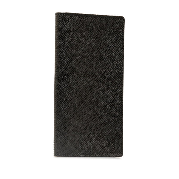 ルイ ヴィトン タイガ ポルトカルト クレディ 長財布 M31002 アルドワーズ ブラック レザー レディース LOUIS VUITTON 【中古】