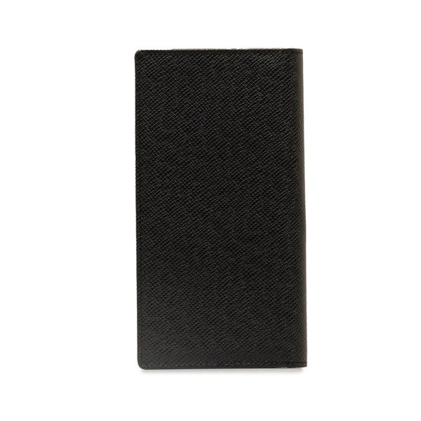 ルイ ヴィトン タイガ ポルトカルト クレディ 長財布 M31002 アルドワーズ ブラック レザー レディース LOUIS VUITTON 【中古】