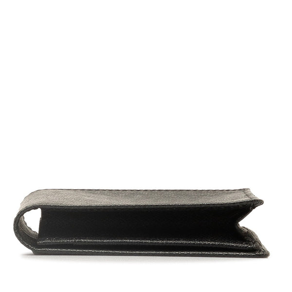 ルイ ヴィトン タイガ ポルトカルト クレディ 長財布 M31002 アルドワーズ ブラック レザー レディース LOUIS VUITTON 【中古】