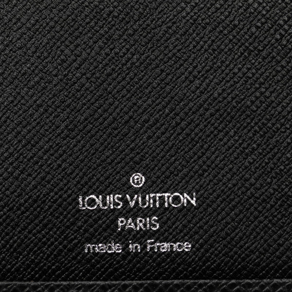 ルイ ヴィトン タイガ ポルトカルト クレディ 長財布 M31002 アルドワーズ ブラック レザー レディース LOUIS VUITTON 【中古】
