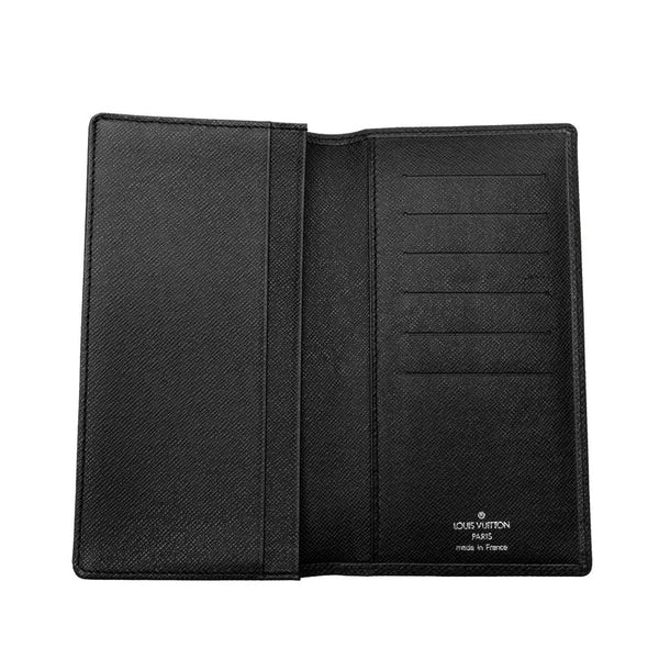 ルイ ヴィトン タイガ ポルトカルト クレディ 長財布 M31002 アルドワーズ ブラック レザー レディース LOUIS VUITTON 【中古】