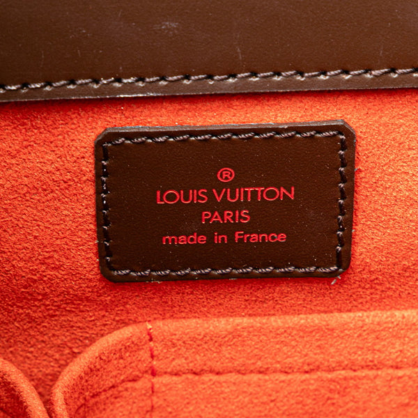 ルイ ヴィトン ダミエ サリア ソー ハンドバッグ N51284 ブラウン PVC レザー レディース LOUIS VUITTON 【中古】