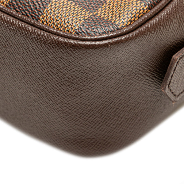 ルイ ヴィトン ダミエ トゥルーストワレット25 ポーチ セカンドバッグ N47623 ブラウン PVC レディース LOUIS VUITTON 【中古】