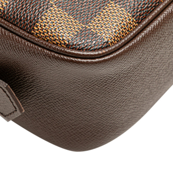 ルイ ヴィトン ダミエ トゥルーストワレット25 ポーチ セカンドバッグ N47623 ブラウン PVC レディース LOUIS VUITTON 【中古】