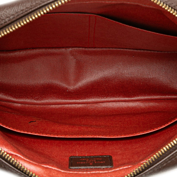 ルイ ヴィトン ダミエ トゥルーストワレット25 ポーチ セカンドバッグ N47623 ブラウン PVC レディース LOUIS VUITTON 【中古】