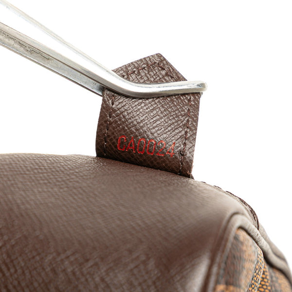 ルイ ヴィトン ダミエ トゥルーストワレット25 ポーチ セカンドバッグ N47623 ブラウン PVC レディース LOUIS VUITTON 【中古】