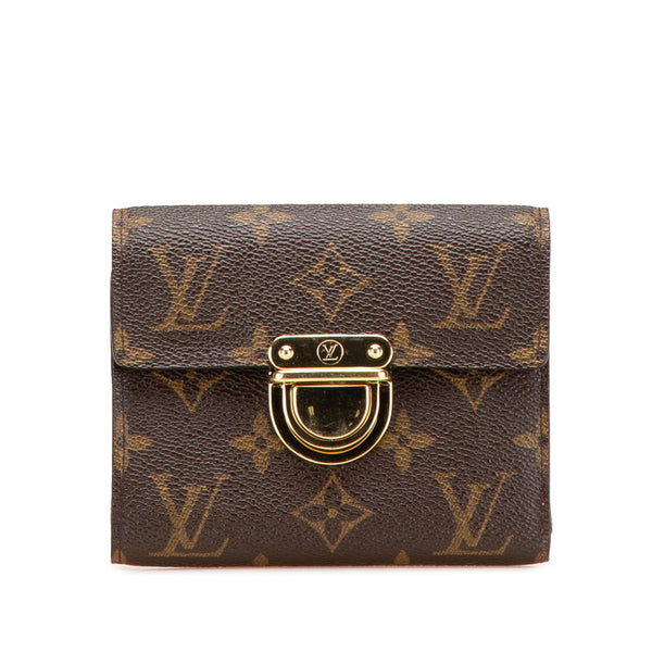 ルイ ヴィトン モノグラム ポルトフォイユ コアラ 二つ折り財布 M58013 ブラウン PVC レザー レディース LOUIS VUITTON 【中古】