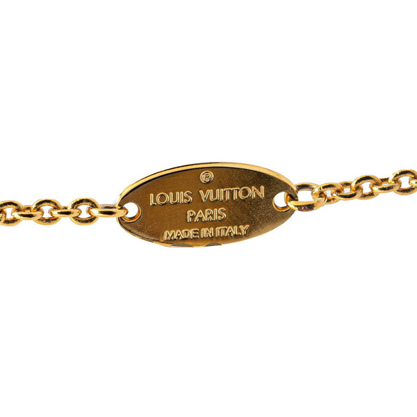 ルイ ヴィトン エセンシャルV チェーン ペンダントネックレス M00857 ゴールド メッキ レディース LOUIS VUITTON 【中古】