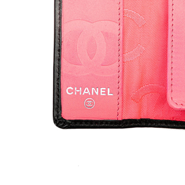 シャネル カンボンライン ココマーク 6連 キーケース ブラック レザー レディース CHANEL 【中古】