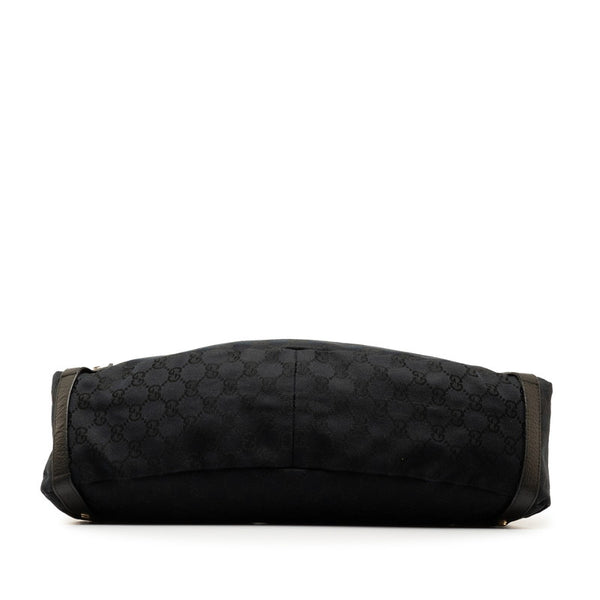 グッチ GGキャンバス アビー ハンドバッグ トートバッグ 130736 ブラック キャンバス レザー レディース GUCCI 【中古】