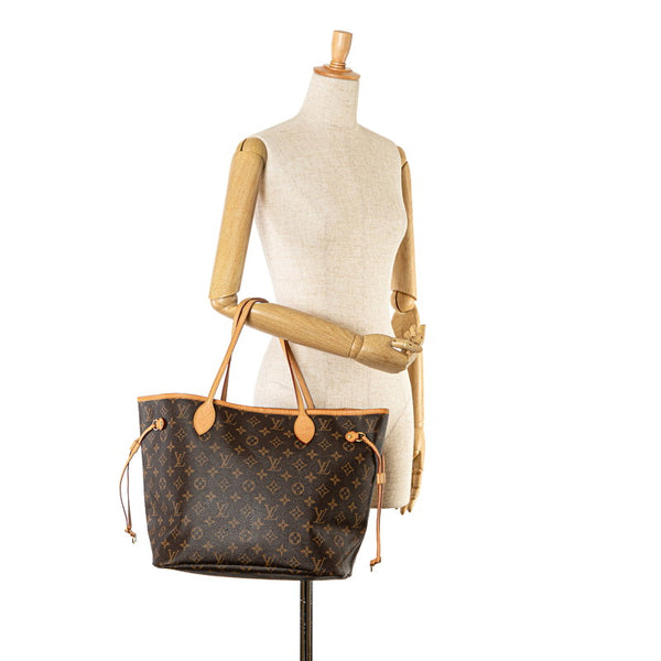 ルイ ヴィトン モノグラム ネヴァーフルMM トートバッグ M41177 ブラウン PVC レザー レディース LOUIS VUITTON 【中古】