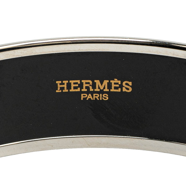 エルメス エマイユ バングル シルバー グリーン マルチカラー メタル レディース HERMES 【中古】