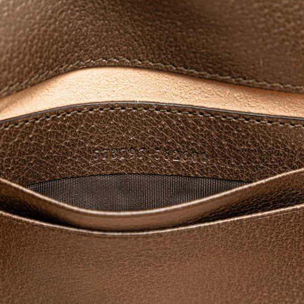 グッチ ラジャ オフィディア ウェブストライプ タイガー 斜め掛け チェーン ミニショルダーバッグ 573797 ベージュ ブラウン マルチカラー PVC レザー レディース GUCCI 【中古】