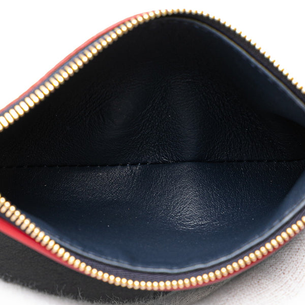 ルイ ヴィトン ポルトフォイユ カプシーヌ 三つ折り財布 M63741 ネイビー マリーヌルージュ トリヨンレザー レディース LOUIS VUITTON 【中古】