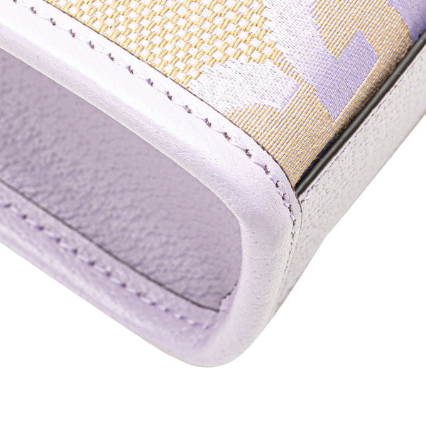 グッチ ジャンボGG ミニトート ハンドバッグ ショルダーバッグ 2WAY 671623 パープル ベージュ キャンバス レザー レディース GUCCI 【中古】