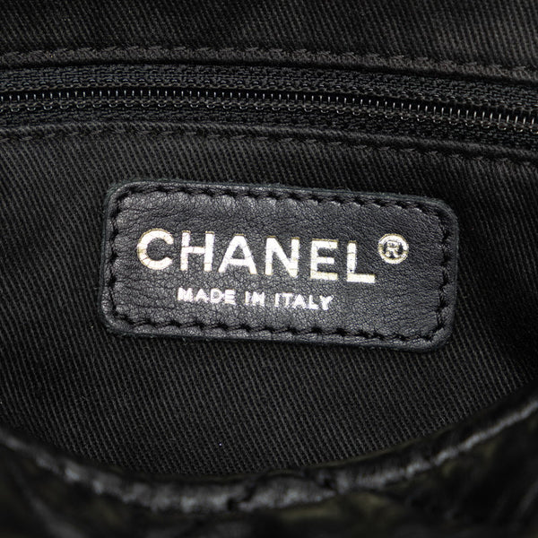 シャネル ワイルドステッチ ココマーク ショルダーバッグ ブラック レザー レディース CHANEL 【中古】
