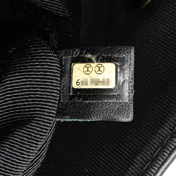 シャネル ココマーク ワイルドステッチ チェーン ショルダーバッグ ブラック ラムスキン レディース CHANEL 【中古】