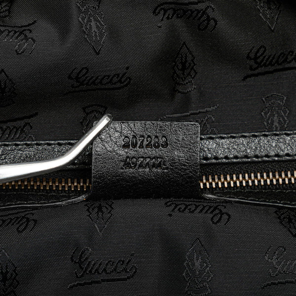 グッチ クレスト ハンドバッグ 207283 ブラック ゴールド レザー レディース GUCCI 【中古】