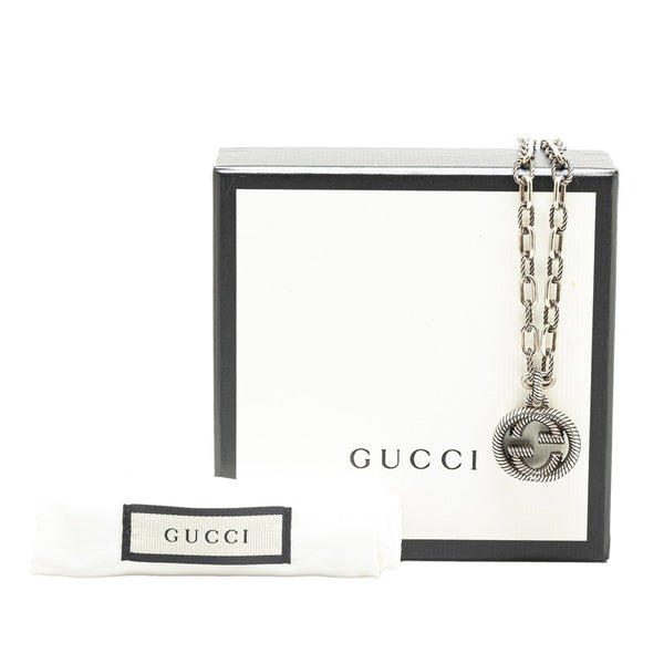 グッチ インターロッキングG ネックレス SV925 シルバー メンズ GUCCI 【中古】
