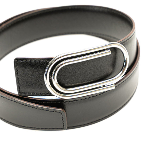 エルメス ベルト サイズ：75 ブラック ボックスカーフ レディース HERMES 【中古】