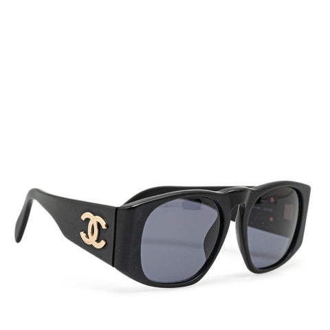 シャネル ココマーク サングラス 01451 ブラック プラスチック レディース CHANEL 【中古】