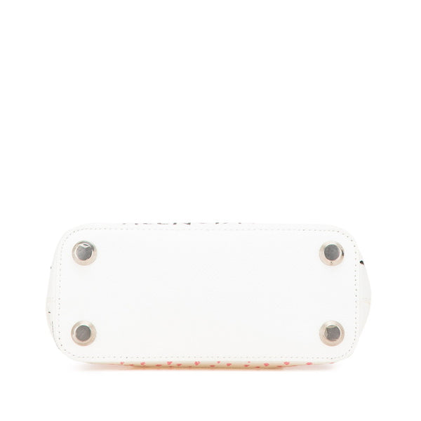 バレンシアガ グラフィティ ヴィル ハンドバッグ ショルダーバッグ 2WAY ホワイト ピンク ブラック レザー レディース BALENCIAGA 【中古】