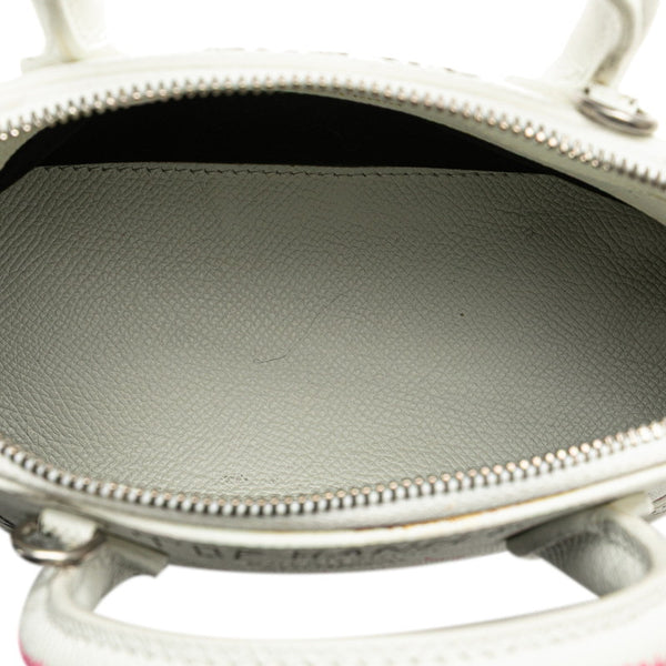 バレンシアガ グラフィティ ヴィル ハンドバッグ ショルダーバッグ 2WAY ホワイト ピンク ブラック レザー レディース BALENCIAGA 【中古】