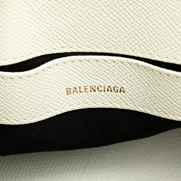 バレンシアガ グラフィティ ヴィル ハンドバッグ ショルダーバッグ 2WAY ホワイト ピンク ブラック レザー レディース BALENCIAGA 【中古】