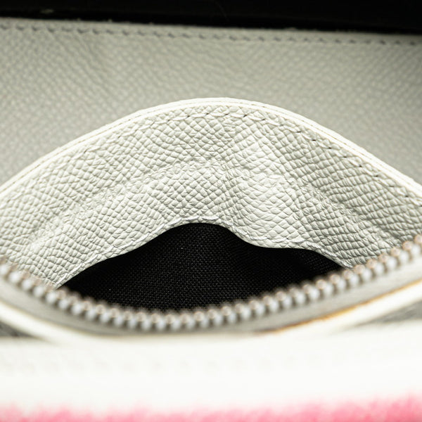 バレンシアガ グラフィティ ヴィル ハンドバッグ ショルダーバッグ 2WAY ホワイト ピンク ブラック レザー レディース BALENCIAGA 【中古】