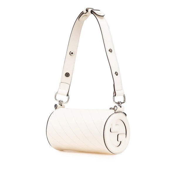 グッチ ブロンディ ミニ ワンショルダーバッグ ベージュ レザー レディース GUCCI 【中古】
