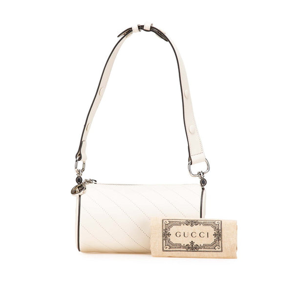グッチ ブロンディ ミニ ワンショルダーバッグ ベージュ レザー レディース GUCCI 【中古】