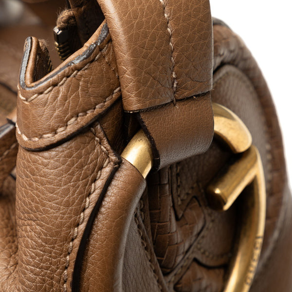 グッチ インターロッキングG ロゴ ワンショルダーバッグ 309530 ブラウン レザー レディース GUCCI 【中古】