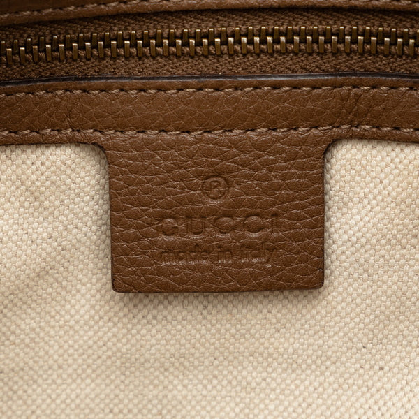 グッチ インターロッキングG ロゴ ワンショルダーバッグ 309530 ブラウン レザー レディース GUCCI 【中古】