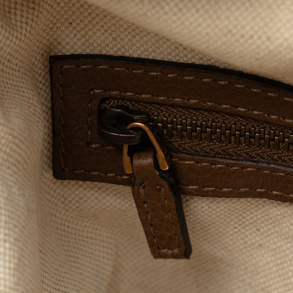 グッチ インターロッキングG ロゴ ワンショルダーバッグ 309530 ブラウン レザー レディース GUCCI 【中古】