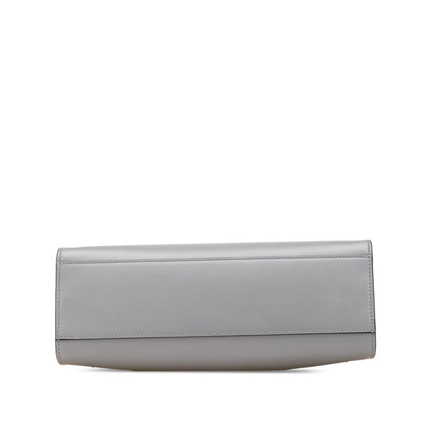 グッチ ニムフェア バンブー ハンドバッグ ショルダーバッグ 2WAY 459076 グレー レザー レディース GUCCI 【中古】