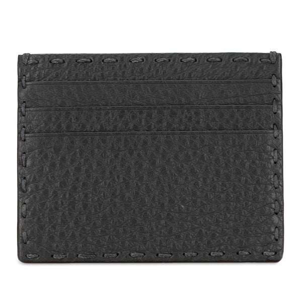 フェンディ カードケース ブラック レザー メンズ FENDI 【中古】