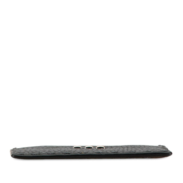 フェンディ カードケース ブラック レザー メンズ FENDI 【中古】