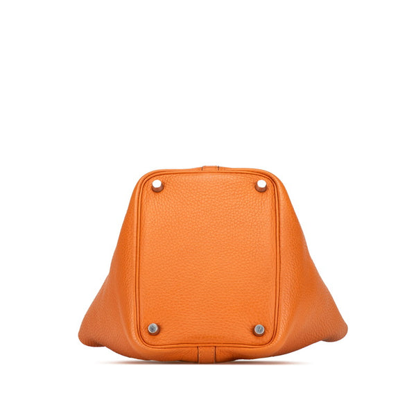 エルメス ピコタンPM ハンドバッグ ポティロン オレンジ トリヨンクレマンス レディース HERMES 【中古】